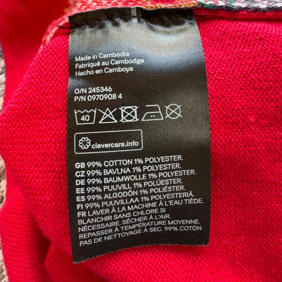 H&M Santa X-Mas Christmas Red Pattern Sweater - 18 Months - Picture 9 of 11